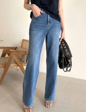 Haus of Olympia Casual High Waist Slim Straight Jeans